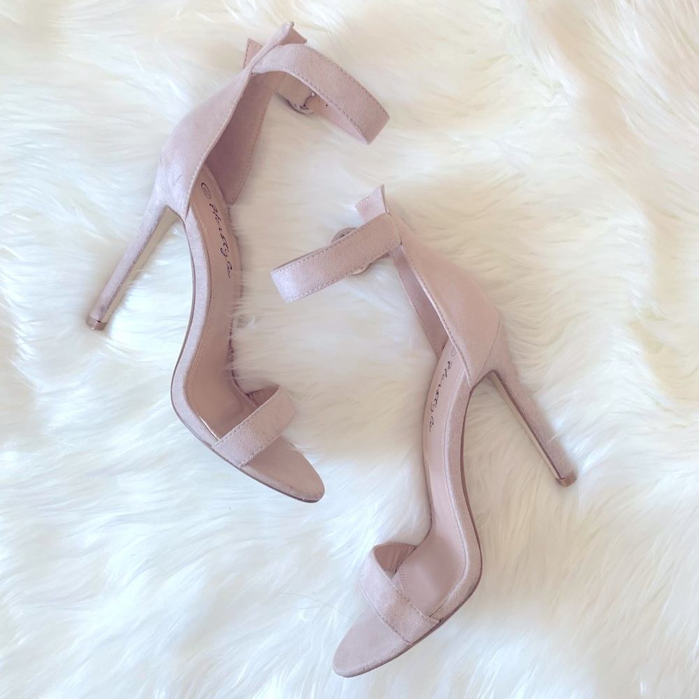 Ankle Strap Rounded Buckle Open Toe Stiletto Heel… - image 7